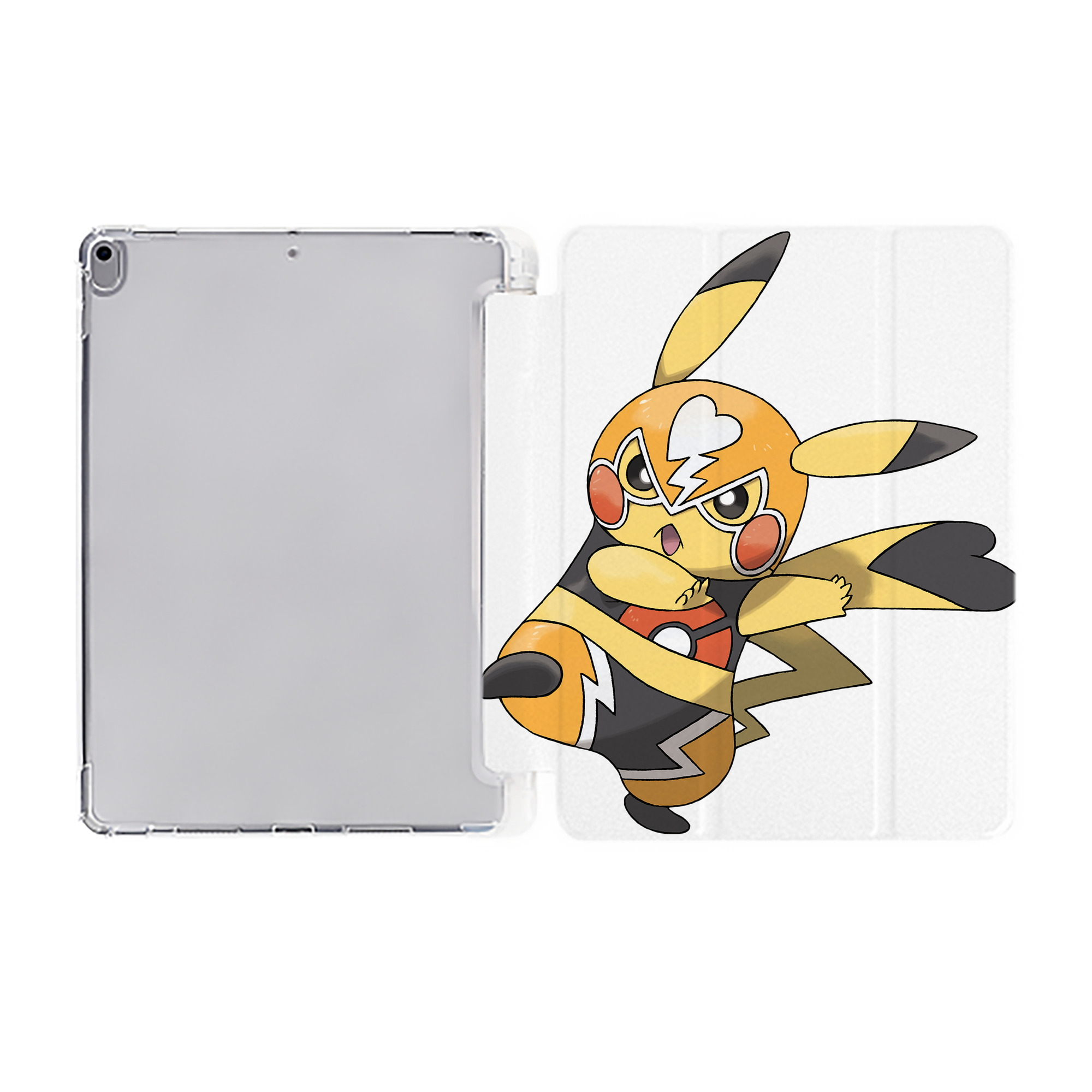 （画像用） ポケットモンスター Pokémon IPad ケース ペン収納付き 三つ折りスタンド PUレザー×シリコン 対応機種9.5/10.5/10.9インチ